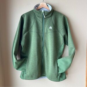 Vintage Nike ACG Jacket Women’s XL Thermal Performance Full Zip Green Y2K
